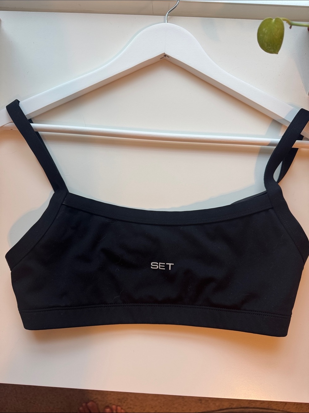 SET Active Black Crop Bralette Top
